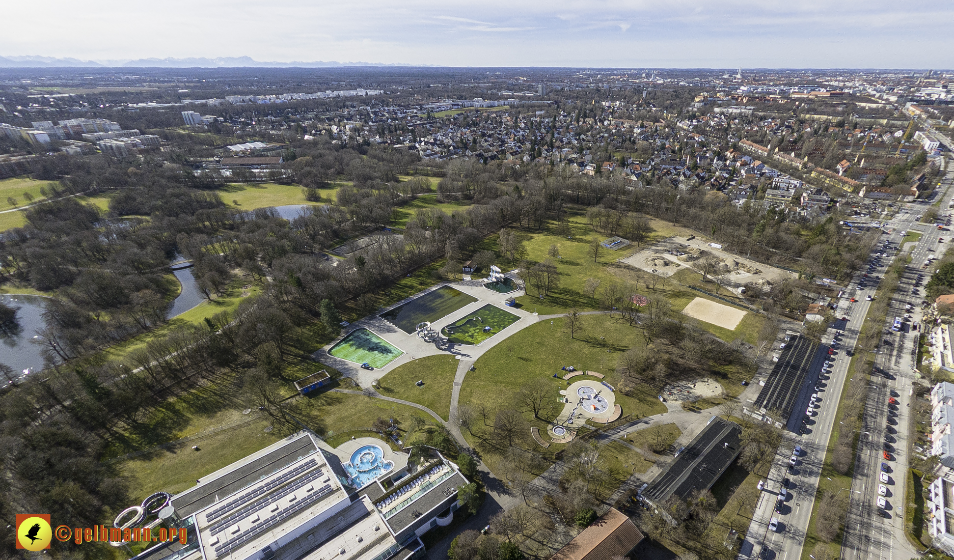 15.02.2024 - Der Ostpark und die Geothermie Baustelle in Berg am Laim und Neuperlach