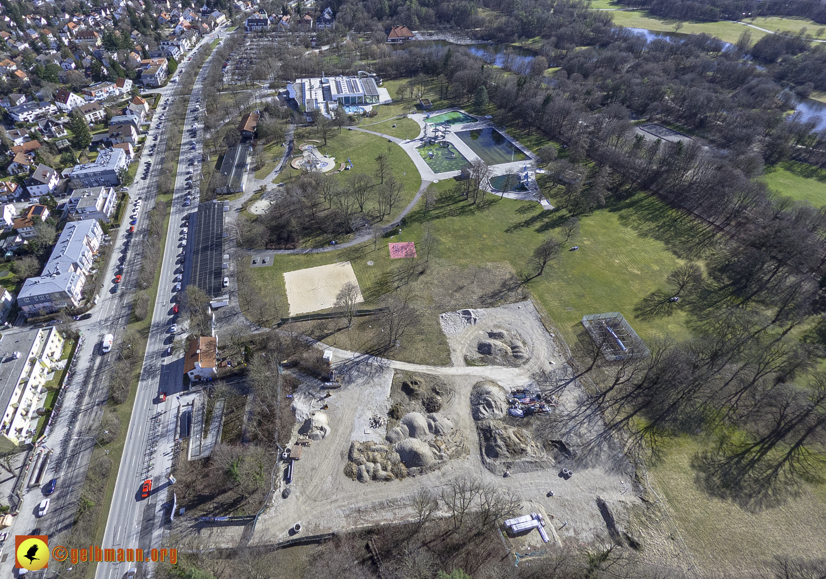 15.02.2024 - Der Ostpark und die Geothermie Baustelle in Berg am Laim und Neuperlach
