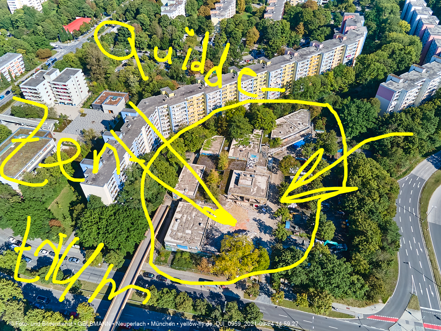 Abschleppung im Marx-Zentrum